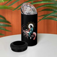 Funny Christian Prawn 4 in 1 Can Cooler Tumbler Retro Jesus Riding A Shrimp Meme - Wonder Print Shop