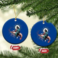 Funny Christian Prawn Ceramic Ornament Retro Jesus Riding A Shrimp Meme - Wonder Print Shop