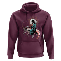 Funny Christian Prawn Hoodie Retro Jesus Riding A Shrimp Meme - Wonder Print Shop