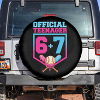 Funny 67 Baseball 13th Birthday Spare Tire Cover Ice Cream Drip 13th Bday Official Teenager