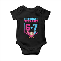 Funny 67 Baseball 13th Birthday Baby Onesie Ice Cream Drip 13th Bday Official Teenager