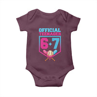 Funny 67 Baseball 13th Birthday Baby Onesie Ice Cream Drip 13th Bday Official Teenager