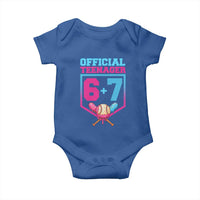 Funny 67 Baseball 13th Birthday Baby Onesie Ice Cream Drip 13th Bday Official Teenager