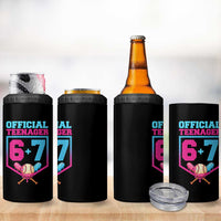 Funny 67 Baseball 13th Birthday 4 in 1 Can Cooler Tumbler Ice Cream Drip 13th Bday Official Teenager