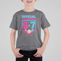 Funny 67 Baseball 13th Birthday T Shirt For Kid Ice Cream Drip 13th Bday Official Teenager