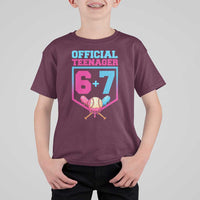 Funny 67 Baseball 13th Birthday T Shirt For Kid Ice Cream Drip 13th Bday Official Teenager