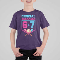 Funny 67 Baseball 13th Birthday T Shirt For Kid Ice Cream Drip 13th Bday Official Teenager