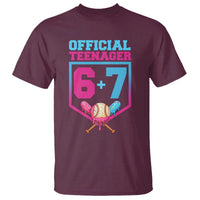 Funny 67 Baseball 13th Birthday T Shirt Ice Cream Drip 13th Bday Official Teenager