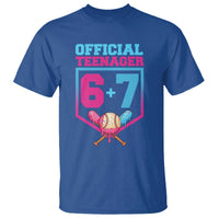 Funny 67 Baseball 13th Birthday T Shirt Ice Cream Drip 13th Bday Official Teenager