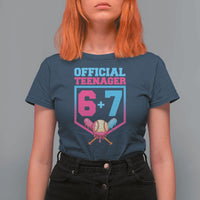 Funny 67 Baseball 13th Birthday T Shirt For Women Ice Cream Drip 13th Bday Official Teenager