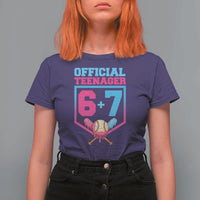 Funny 67 Baseball 13th Birthday T Shirt For Women Ice Cream Drip 13th Bday Official Teenager