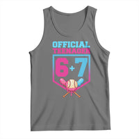 Funny 67 Baseball 13th Birthday Tank Top Ice Cream Drip 13th Bday Official Teenager
