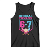 Funny 67 Baseball 13th Birthday Tank Top Ice Cream Drip 13th Bday Official Teenager