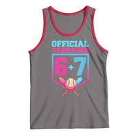 Funny 67 Baseball 13th Birthday Tank Top Ice Cream Drip 13th Bday Official Teenager