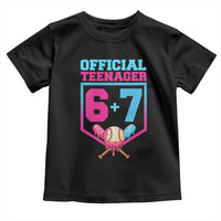 Funny 67 Baseball 13th Birthday Toddler T Shirt Ice Cream Drip 13th Bday Official Teenager