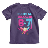 Funny 67 Baseball 13th Birthday Toddler T Shirt Ice Cream Drip 13th Bday Official Teenager