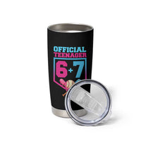 Funny 67 Baseball 13th Birthday Tumbler Cup Ice Cream Drip 13th Bday Official Teenager