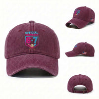 Funny 67 Baseball 13th Birthday Washed Cotton Baseball Cap Ice Cream Drip 13th Bday Official Teenager