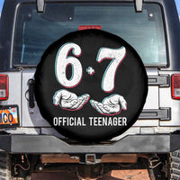 Funny 67 13th Birthday Spare Tire Cover 6 7 Thirteen Year Old Official Teenager Hands - Wonder Print Shop