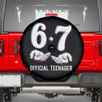 Funny 67 13th Birthday Spare Tire Cover 6 7 Thirteen Year Old Official Teenager Hands - Wonder Print Shop