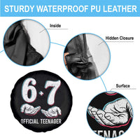 Funny 67 13th Birthday Spare Tire Cover 6 7 Thirteen Year Old Official Teenager Hands - Wonder Print Shop