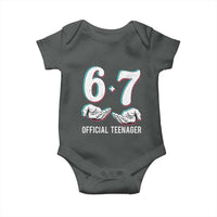 Funny 67 13th Birthday Baby Onesie 6 7 Thirteen Year Old Official Teenager Hands - Wonder Print Shop
