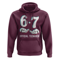 Funny 67 13th Birthday Hoodie 6 7 Thirteen Year Old Official Teenager Hands - Wonder Print Shop