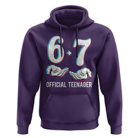 Funny 67 13th Birthday Hoodie 6 7 Thirteen Year Old Official Teenager Hands - Wonder Print Shop