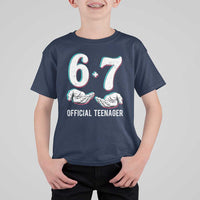 Funny 67 13th Birthday T Shirt For Kid 6 7 Thirteen Year Old Official Teenager Hands - Wonder Print Shop