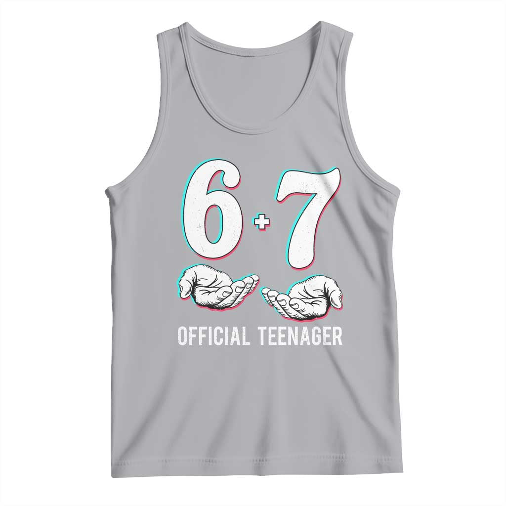 Funny 67 13th Birthday Tank Top 6 7 Thirteen Year Old Official Teenager Hands - Wonder Print Shop