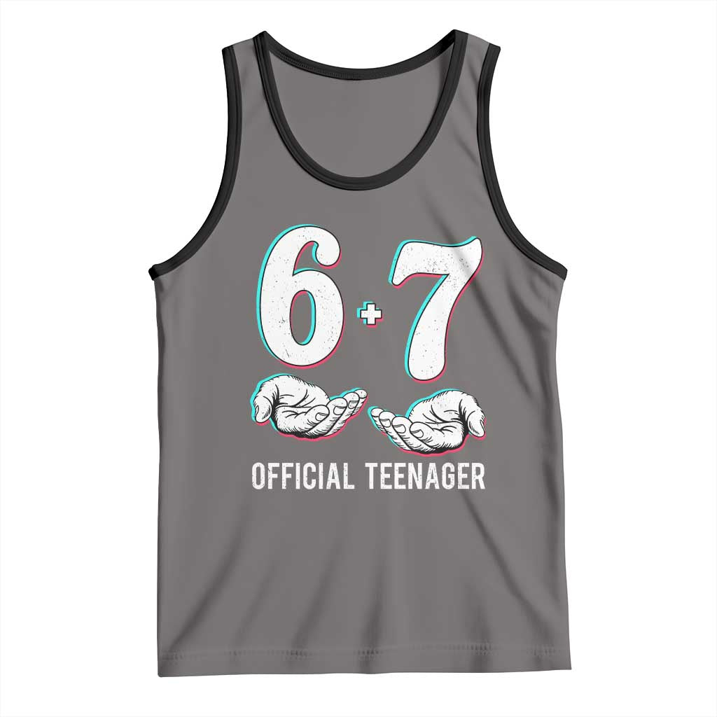 Funny 67 13th Birthday Tank Top 6 7 Thirteen Year Old Official Teenager Hands - Wonder Print Shop