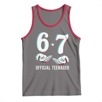 Funny 67 13th Birthday Tank Top 6 7 Thirteen Year Old Official Teenager Hands - Wonder Print Shop