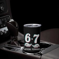 Funny 67 13th Birthday Tumbler Cup 6 7 Thirteen Year Old Official Teenager Hands - Wonder Print Shop