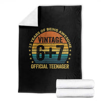 Funny 67 13th Birthday Throw Blanket Official Teenager 13 Years Of Being Awesome - Wonder Print Shop