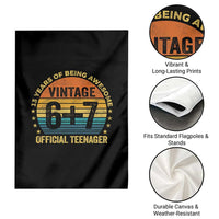 Funny 67 13th Birthday Garden Flag Official Teenager 13 Years Of Being Awesome - Wonder Print Shop