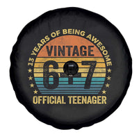 Funny 67 13th Birthday Spare Tire Cover Official Teenager 13 Years Of Being Awesome - Wonder Print Shop