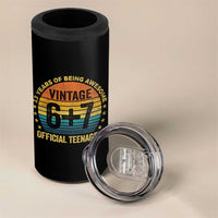 Funny 67 13th Birthday 4 in 1 Can Cooler Tumbler Official Teenager 13 Years Of Being Awesome - Wonder Print Shop