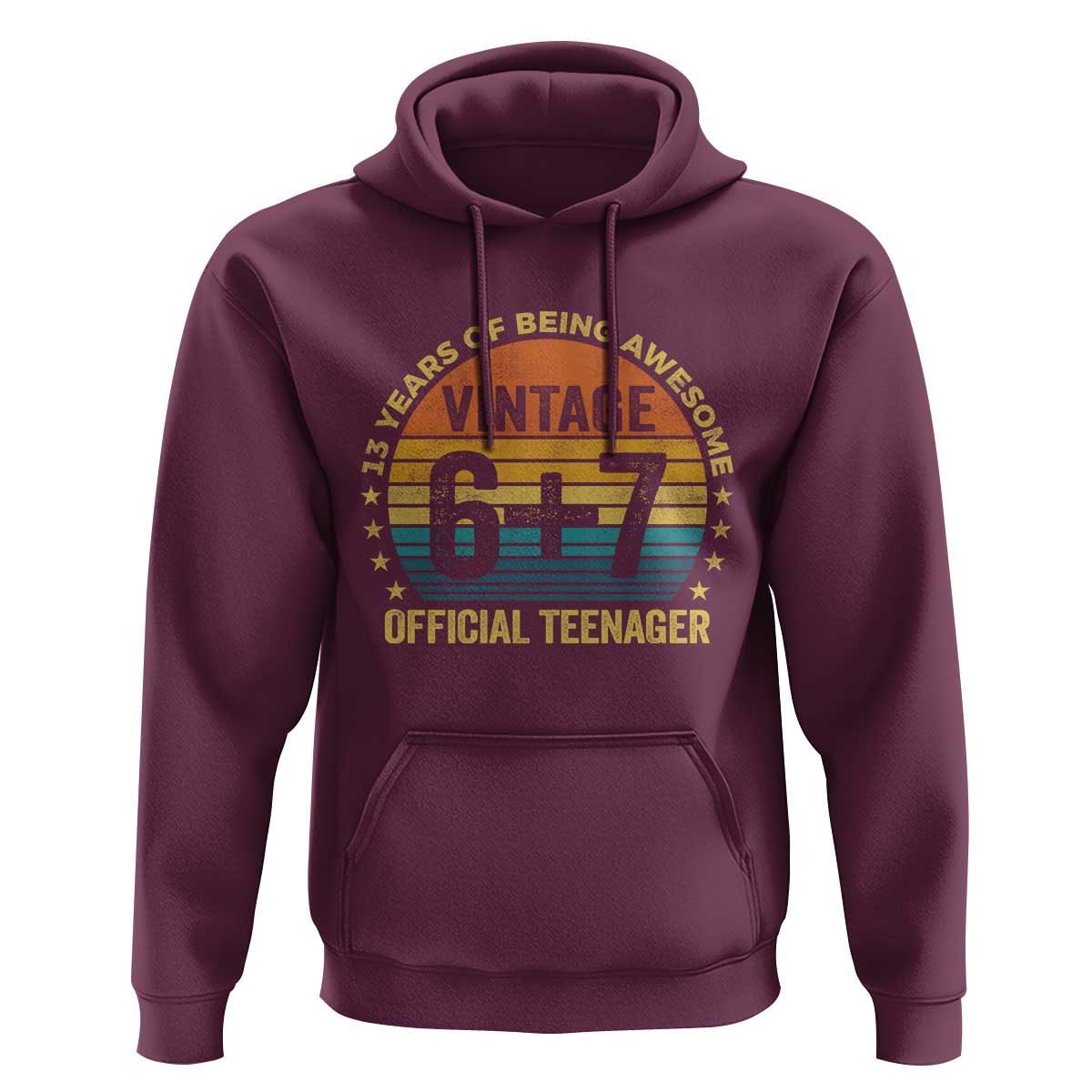 Funny 67 13th Birthday Hoodie Official Teenager 13 Years Of Being Awesome - Wonder Print Shop