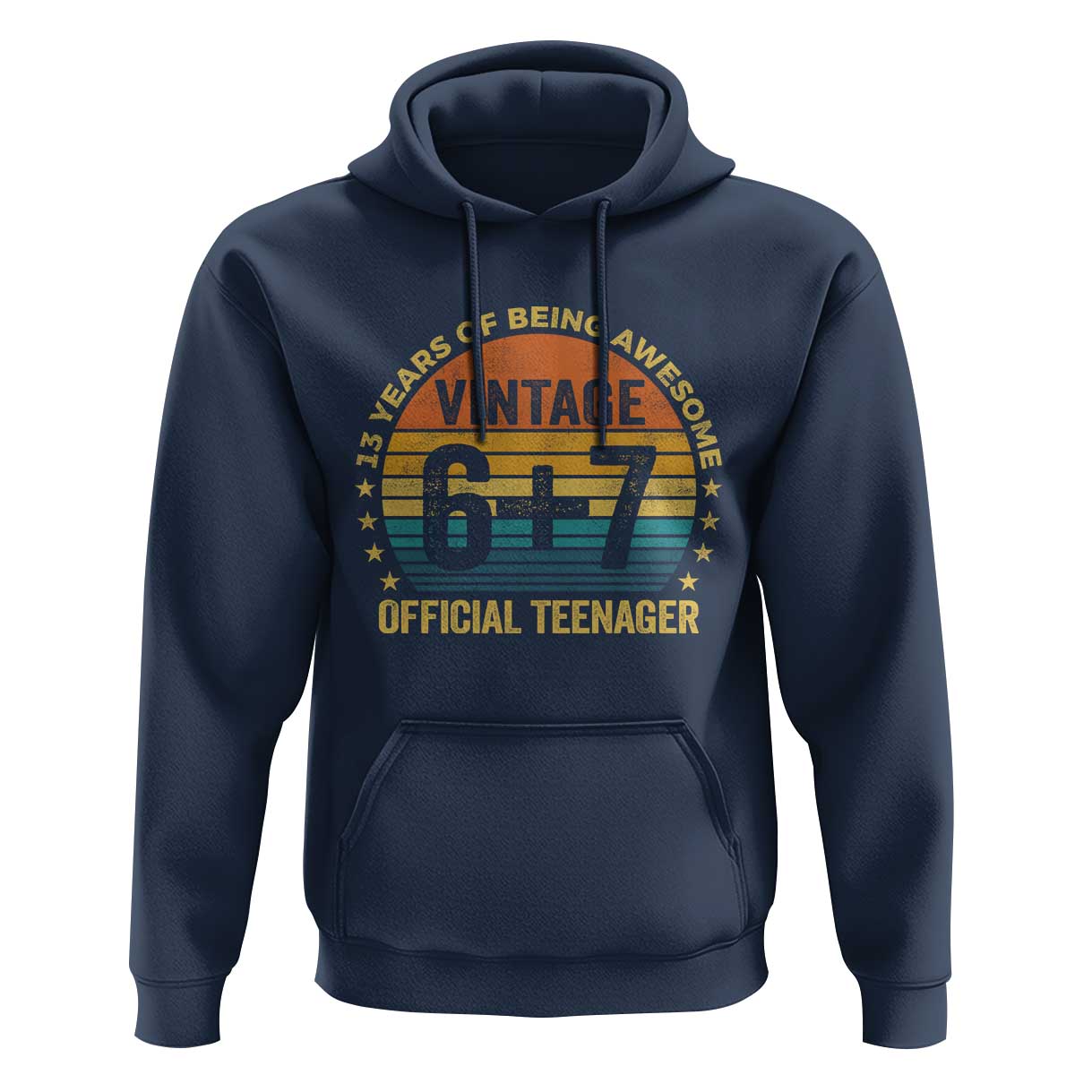 Funny 67 13th Birthday Hoodie Official Teenager 13 Years Of Being Awesome - Wonder Print Shop