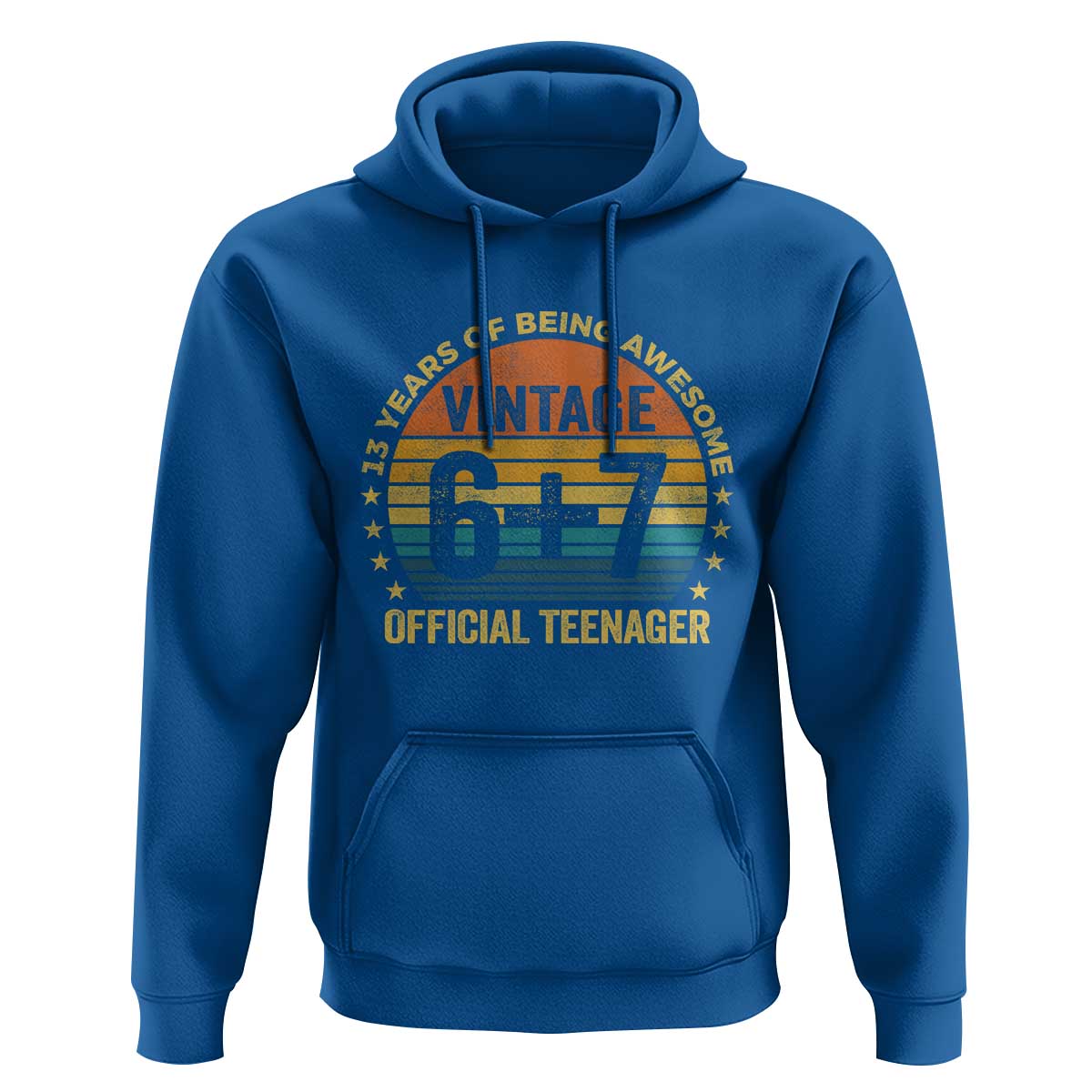 Funny 67 13th Birthday Hoodie Official Teenager 13 Years Of Being Awesome - Wonder Print Shop