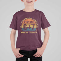 Funny 67 13th Birthday T Shirt For Kid Official Teenager 13 Years Of Being Awesome - Wonder Print Shop