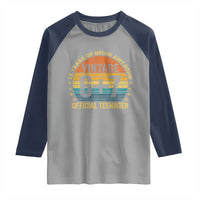 Funny 67 13th Birthday Raglan Shirt Official Teenager 13 Years Of Being Awesome - Wonder Print Shop
