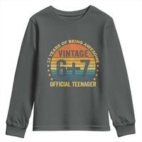 Funny 67 13th Birthday Youth Sweatshirt Official Teenager 13 Years Of Being Awesome - Wonder Print Shop