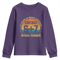 Funny 67 13th Birthday Youth Sweatshirt Official Teenager 13 Years Of Being Awesome - Wonder Print Shop