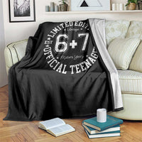 Funny 67 13th Birthday Throw Blanket Est 2013 Limited Edition Official Teenager