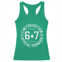 Funny 67 13th Birthday Racerback Tank Top Est 2013 Limited Edition Official Teenager