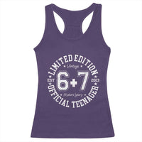 Funny 67 13th Birthday Racerback Tank Top Est 2013 Limited Edition Official Teenager