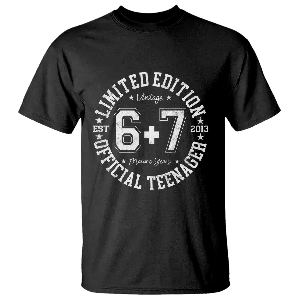 Funny 67 13th Birthday T Shirt Est 2013 Limited Edition Official Teenager