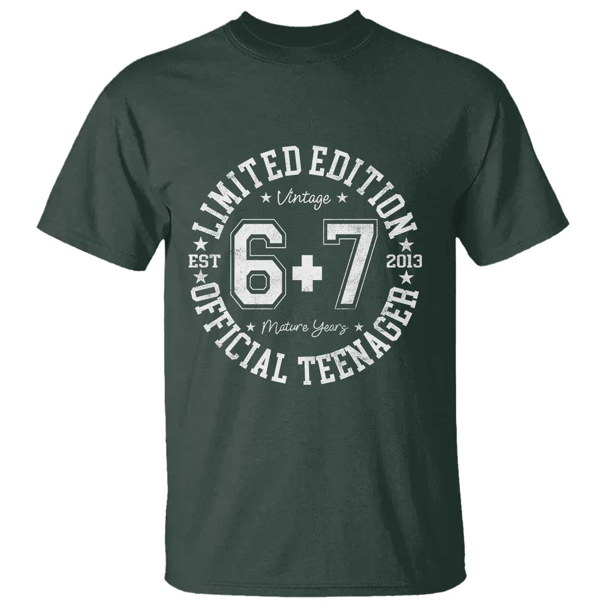 Funny 67 13th Birthday T Shirt Est 2013 Limited Edition Official Teenager