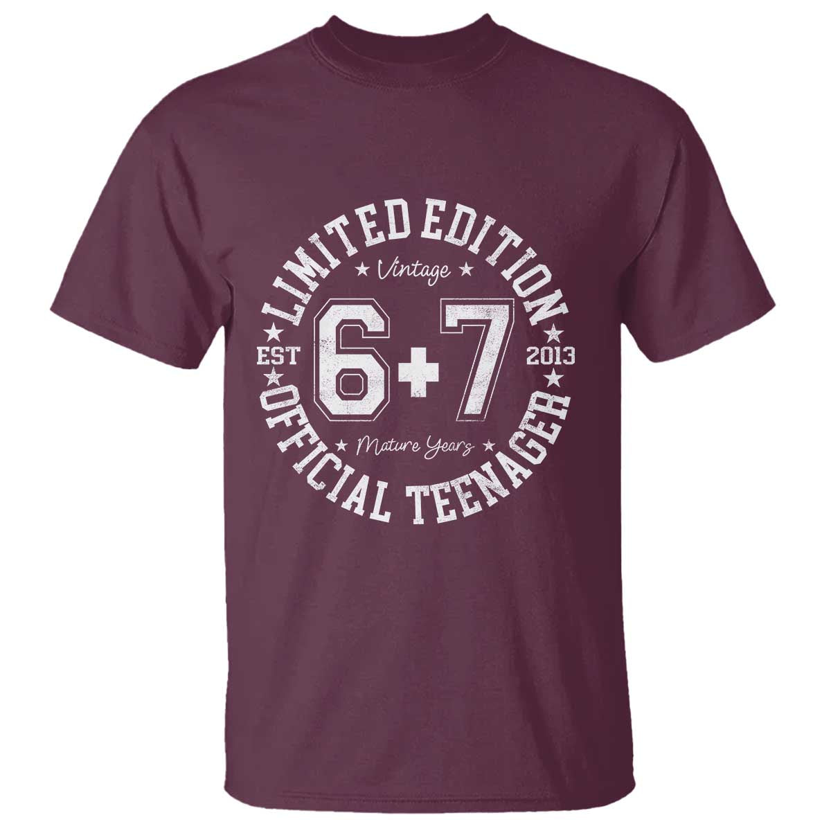 Funny 67 13th Birthday T Shirt Est 2013 Limited Edition Official Teenager